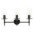 thumbnail image 3 of Safavieh Norala 3 Light Mid-Century Vanity Sconce, Matte Black, 3 of 6