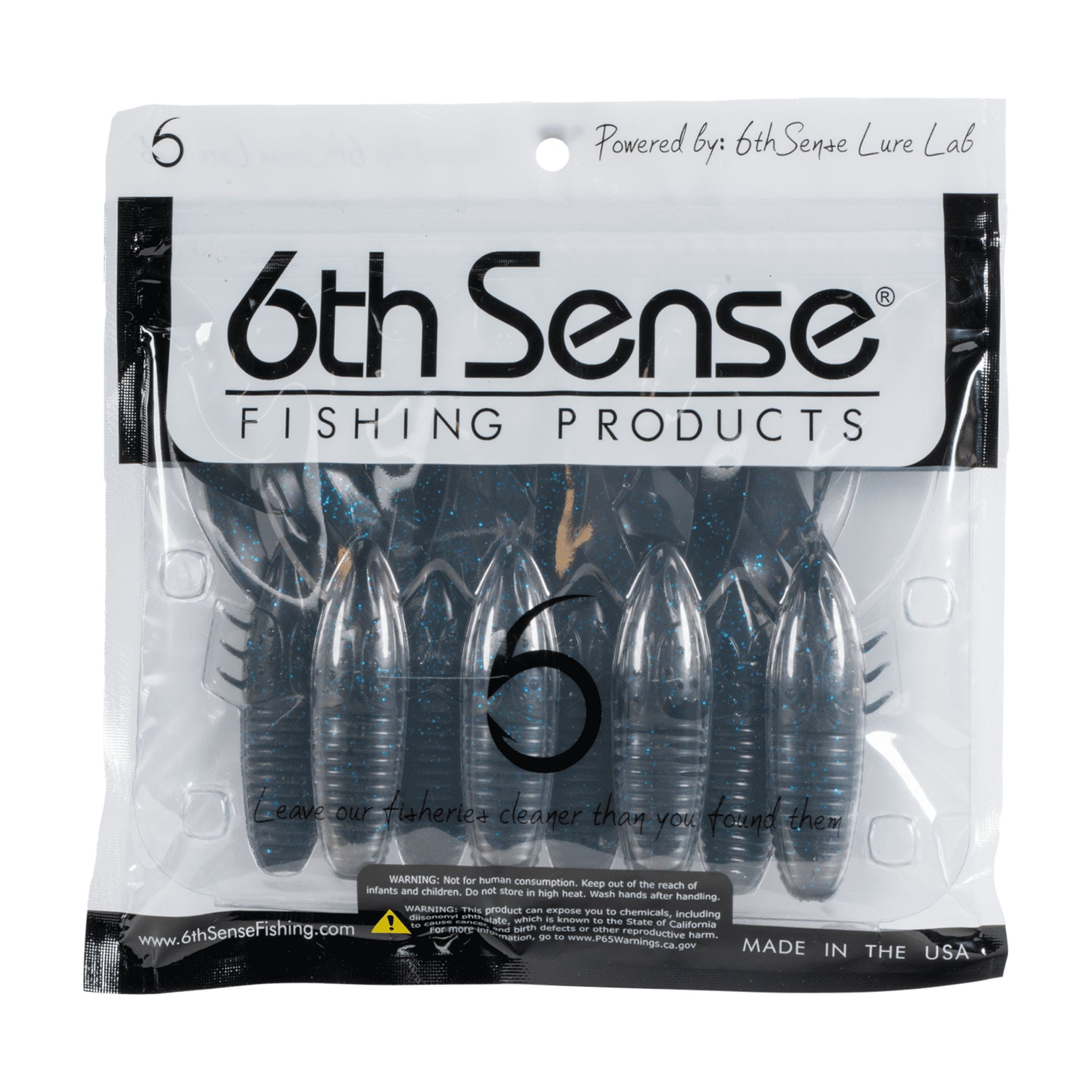 6th Sense Stroker Craw 3.3 in Soft Plastic Craw Bait Jig Trailer and Flipping Bait
