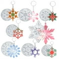 thumbnail image 5 of Miyuadkai Today's New Claerance! Resin Snowflake Ornament Mold for Christmas Craft Projects – 3D Silicone Pendant for Diy Holiday Decor, Tree Accents, or Gift Making, Reusable Design, 1 Mold, 5 of 8