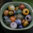 thumbnail image 3 of K-KED 50pcs 12mm Mixed Natural Stone Round Shape Big Hole-5mm Loose Beads for Bracelet-Amethyst, 3 of 9