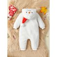 thumbnail image 5 of Baby Thicken Fleece Rompers Cartoon Animal Horn Hooded Jumpsuit 6M 12M 18M 24M Warm Kids Winter Outerwear Infant Playsuits Clothes, 5 of 9