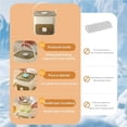 thumbnail image 5 of 48 Cube Ice Maker With Easy Press Lid, Double Layer Portable Ice Maker with Lid and Storage Box for Freezer, Handled Press-Type Ice Cube Tray with Lid and Bin for Whiskey, Cocktail, Beer (Green), 5 of 5