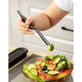 thumbnail image 4 of Fine Cooking Tweezers Set,Professional Stainless Steel Food Tongs,Kitchen,Black, 4 of 6