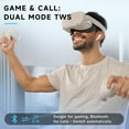 thumbnail image 2 of Froura Auriculares Inalámbricos Verdaderos para Juegos de 2,4 GHz para PS5/PS4, Meta Quest 3/2, Auriculares Bluetooth 5.3 con Bajo Estéreo, Switch, PC, Teléfono, Rosa, 2 of 9