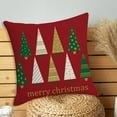 thumbnail image 5 of Christmas Throw Pillow Cover, 18 x 18 Inch Winter Holiday Rustic Farmhouse Cushion Case for Sofa, Couch, Bed and Car, 5 of 8