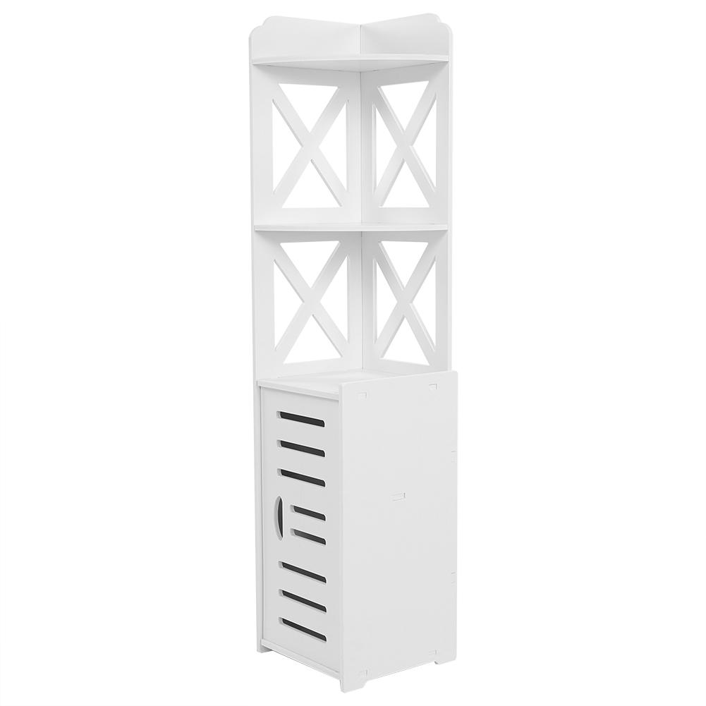 Tebru Bathroom Storage Cabinet White Wooden Bathroom Cabinet Shelf Cupboard Bathroom Storage Rack Half Corner Bathroom Cupboard Walmart Com Walmart Com