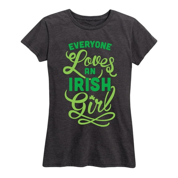 Instant Message - Everyone Loves An Irish Girl - Women's Short Sleeve Graphic T-Shirt