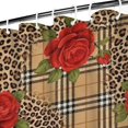 thumbnail image 3 of Pioneer Flower Floral Print Pattern Shower Curtain 36”x72", Bathroom Decorative Shower Curtain Set with 12 Hooks, Waterproof Washable, 3 of 6