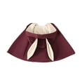 thumbnail image 6 of Toddler Girls Solid Color Plush Cute Rabbit Ears Winter Hoodie Button Coat Cloak, 6 of 9