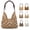 #D, variant on New Fashionable Handmade Woven Bag Crochet Flower Tote Bag for Women, Straw Purses and Handbags, Lightweight Summer Boho Hobo Shoulder Bag
