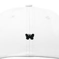 thumbnail image 2 of Dalix Lil Butterfly Embroidered Cotton Cap Outdoor Dad Hat Womens in White, 2 of 5