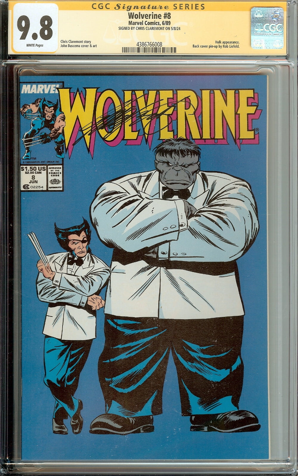 Wolverine #8 CGC 9.8 Signed Chris Claremont