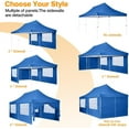 thumbnail image 6 of COBIZI 10x20 Pop up Canopy with 6 Removable Sidewalls,Outdoor Waterproof Canopy Tents for Partie Wedding,Instant Sun Protection Shelter with Upgrade Raised Roof and Carry Bag,Light Blue, 6 of 7