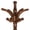 Brown Style B - 78.74", variant on Foreate 79" Heavy Duty Wood Coat Rack Vintage Freestanding Large Tree Rack Stable Stand w/ 8 Branch Hooks Clothes Hanger for Corner Entryway Bedroom Office