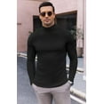 thumbnail image 4 of Ekouaer Men's Turtleneck Long Sleeve Turtle Neck Shirts Basic Lightweight Undershirt Thermal Pullover Sweater, 4 of 7