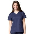 thumbnail image 2 of Maevn BLOSSOM Mock Wrap Top & Multi Pocket Flare Leg Scrub Pant Set, 2 of 5