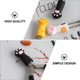 thumbnail image 3 of 3pcs Cat Paw Silicone Nipper Cover Protective Sleeve For Nail Cuticle Scissors, 3 of 7