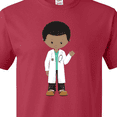 thumbnail image 4 of Inktastic African American Boy, Doctor, Lab Coat, Medicine T-Shirt, 4 of 5