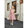 thumbnail image 5 of Arshiner Girls Party Dresses Summer One Shoulder A-Line Dress Shinny Formal Birthday Tulle Dress with Belted, 5 of 8
