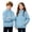 Light Blue-A, variant on Fuzzy Half Zip Pullover Sweatshirt for Boys Girls Fleece Warm Crewneck Cozy Top with Pockets for Kids Light Blue-A 13-14 Years