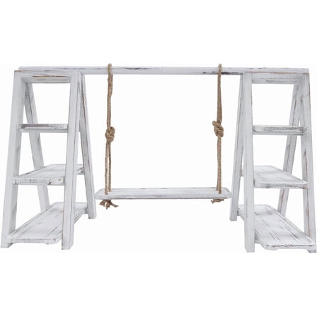 Miumaeov Wooden Cupcake Stand 3 Tier Cake Pop Stand Dessert Table Display Set with Serving Tray and Folding Stand for Party Birthday Wedding