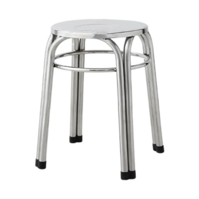 Luzkey Metal Stool Classroom Nonslip Diameter 29cm Easy Clean Practical Round Stackable Stool for Indoor Outdoor Dining Room Kitchen 29cmx50cm