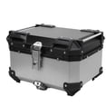 thumbnail image 1 of 32L Motorcycle Top Case Tail Box, Water Proof Hard Aluminum Alloy Motorbike Rear Top Box with Safety Lock, Quick Release Universal Storage Trunk Luggage Tail Toolbox, 1 of 7