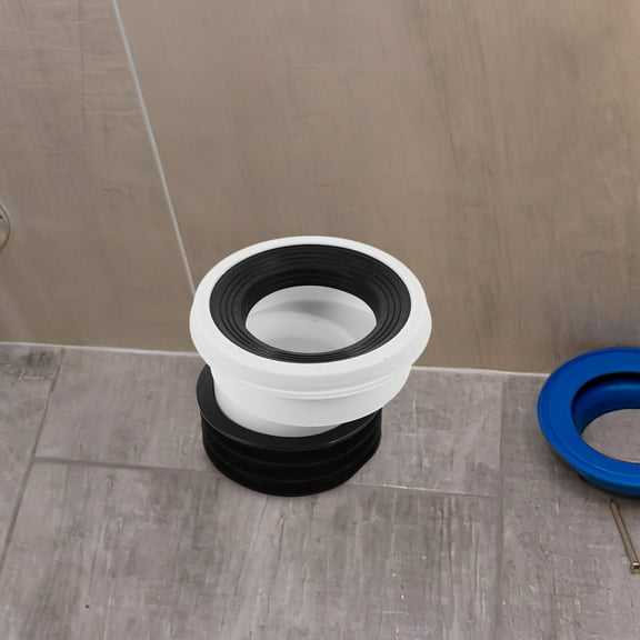 BESTYASH Toilet Flange PVC Multi-Size Bathroom Plumbing Accessory Anti-Aging Fit for Standard Toilets