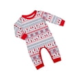 thumbnail image 5 of Traje rojo para padre e hijo, traje familiar de madre e hijo en Europa y una familia de tres cuatro, ropa de casa para Navidad, pijamas, 5 of 5