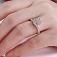 thumbnail image 5 of Bow Jewel Round Cut 0.98 Ct VVS1/D Lab Created Simulated Diamond Daily Wear Ring - 14K White Gold Plated Ring - Cat Dainty Animal Ring For Best Friend - Causal Ring For Women's, 5 of 8