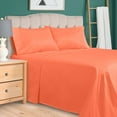 thumbnail image 3 of 300-Thread Count 100% Egyptian Cotton Lightweight Solid Sheet Set with Deep Pockets Coral / King, 3 of 3
