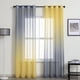 thumbnail image 1 of Nvzi Cortinas transparentes con textura para cubrir ventanas, paneles transparentes que aportan privacidad,sala de estar, patio, puerta de vidrio (2 piezas, 78,7 x 39,3 pulgadas, A54), 1 of 5