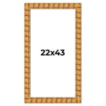 22x43 Frame Beige Real Wood Picture Frame Width 3 inches | Interior Frame Depth 0.5 inches |