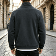 thumbnail image 3 of Men's Fleece Jackets Full Zip Lightweight Outdoor Hiking Jackets Warm Soft Zip Up Casual Travel Winter Fall Coat, 3 of 3