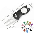 thumbnail image 5 of facefd Golf Pitch Divot Repair Switchblade Ball Marker Groove Cleaner Orange, 5 of 5