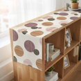thumbnail image 6 of Table Runners 90 Inches Long Dress Scarves, Abstract Geometric Farmhouse Coffee/Dining/Kitchen Table Runner for Living Room, Farmhouse Vintage Polka Dot Red Brown 13x90 Inch, 6 of 9