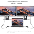 thumbnail image 2 of Adaptador USB C a HDMI 4K Tipo C a HDMI Convertidor macho a hembra para MacBook Pro 2018/2017, iPad Pro 2018, MacBook Air 2018, Galaxy S9 / S8, Surface Go, Huawei Mate 20 y etc. (negro) BANYUO Electrónica, 2 of 6