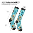 thumbnail image 4 of Rateoe Lovely Sea Otters Compression Socks for Women and Men 20-30mmHg-Circulation Support Socks Knee High Nurse Pregnant Running Medical and Travel Athletic, 4 of 7
