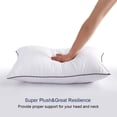 thumbnail image 3 of SHILIU-King Size Pillows 2 Pack for Sleeping, Soft and Supportive Bed Pillows for Side Back and Stomach Sleeper, Down Alternative Hotel Collection Pillows 2 Pack - 20x36 Inches, 3 of 4