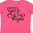 thumbnail image 4 of Inktastic Pretty Eyes and Chunky Thighs Boys or Girls Toddler T-Shirt, 4 of 5