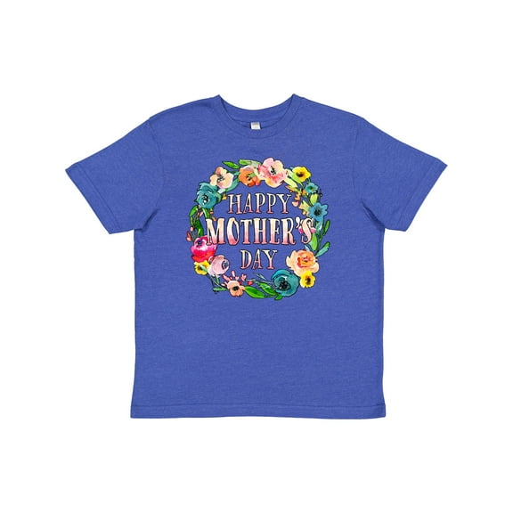 Inktastic Happy Mother's Day Flowers Youth T-Shirt