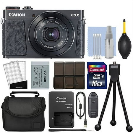 Canon PowerShot G9X Mark II Digital Camera 3x Optical Zoom Black + 16GB Kit