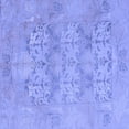thumbnail image 1 of Ahgly Company Machine Washable Indoor Square Oriental Blue Traditional Area Rugs, 8' Square, 1 of 4