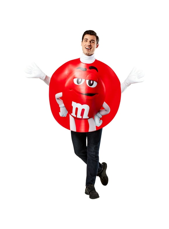 Red "M&M" Candy Adult Unisex Halloween Costume