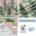 thumbnail image 2 of Fsddascl Pink Christmas Tree Blackout Curtains for Bedroom/Living Room, Thermal Insulated Kitchen Curtains, Winter Watercolor Gold Snowflakes Grommet Darkening Window Treatment Drapes 27.5"x39"x2, 2 of 6