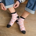 thumbnail image 3 of Fuzoiu Rabbit And Carrot Print Adult Socks, Crew Moisture-wicking Socks, Unisex Cushion Crew Socks,Casual Sports Ankle Socks, 3 of 7