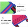 thumbnail image 2 of Shisuyan 2Pcs Long Strip Shower Towel Bathing Back Scrubber Body Exfoliating Towel, 2 of 8