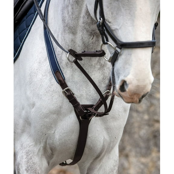 Rambo Micklem Breastplate Size: Cob Color: Brown