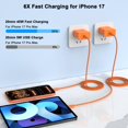 thumbnail image 2 of Cargador FUHAYA 40W USB-C de carga rápida con cable de 3 m para iPhone 17, 2 of 7