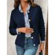thumbnail image 5 of Cárdigan de Punto para Mujer, Informal, Larga, con Botones, Abierto, Moderno, Exteriores Marino M, 5 of 5